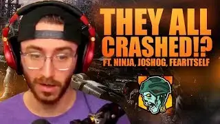THEY ALL CRASHED!? (ft. Ninja, JoshOG & FearItSelf) - COD:Blackout Beta Gameplay