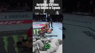 Aoriqileng Starches Cody Gibson In 21 Seconds (UFC Vancouver) OddSmokerMMA