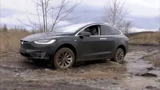 Tesla поразила проходимостью! Испытания на бездорожье!
