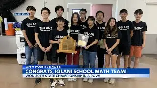 Iolani Math Team wins 30th championship title
