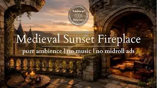 Medieval Castle Fireplace Ambience | Cozy Fantasy Retreat | No Music