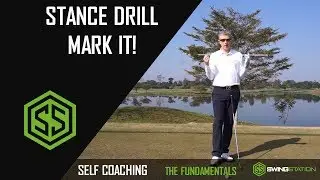 CORRECT WIDTH OF STANCE DRILL - MARK IT