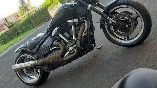 Building timelapse | Yamaha XV1700 Warrior Custom