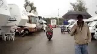 Casey Stoner at Brno GP at paddock