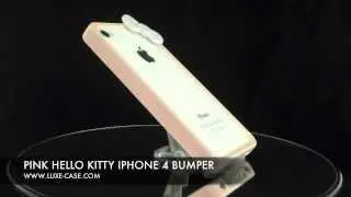 Cute Pink Hello Kitty iPhone 4 Bumper | Luxe-Case.com