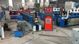 Guide Rail With Shutter Door Roll Forming Making Machinery For Building Materials In House
