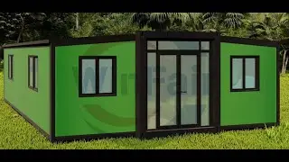 Prefab house，20FT green wall panel 2 bedrooms