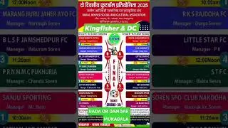RAWTARA FOOTBALL TOURNAMENT FIXTURE 2025