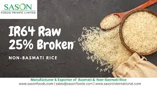 IR64 Raw 25% Broken | Indian non-basmati rice | Bulk rice supplier