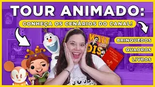 TOUR ANIMADO: Conhe&ccedil;a os cen&aacute;rios do JORNADA ANIMADA e minha cole&ccedil;&atilde;o dos DESENHOS ANIMADOS!