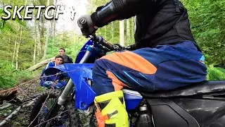 Forest Riding Gets SKETCHY - Full POV Enduro