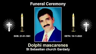 Funeral Ceremony Of Dolphi mascarenes St Sebastian church Gardady, Belthangady