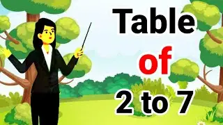 Table of 2 to 7 | 2 to 7 ka Table | 2 se 7 tak ka Table | 2 to10 | 2 to 5 | Math Table TV | 2 to 7
