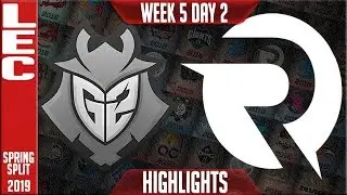 G2 vs OG Highlights | LEC Spring 2019 Week 5 Day 2 | G2 Esports vs Origen