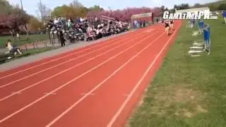 Palmyra's Jess Dembrowski, Maria Tukis and Sarah Hollen combine to sweep the 800.