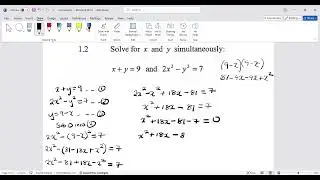 ONE OF THE MOST COMPLICATED SIMULTANEOUS EQUATIONS 