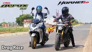 Honda Hornet 2.0 Vs Yamaha Aerox 155cc | Drag Race | Unbelievable Result 😱