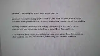 Virtual Data Room Solutions