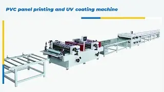 PVC panel printing and UV coating machine