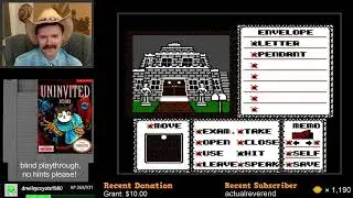 Uninvited (NES) first time playthrough by Arcus