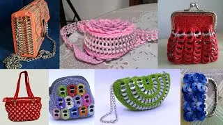 Top Gorgeous Crochet pop tab handbags#luxury bag/Spacious designs#crochethandbags #fashionhandbags