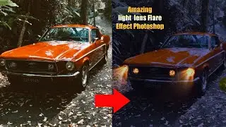 Amazing Light Effect , lens flare in  photoshop | photoshop tutorial 7.0