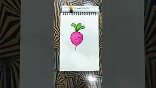 easy drawing beetroot #drawing#youtubeshorts