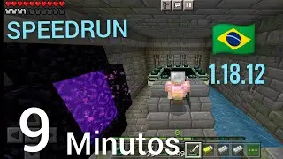 🇧🇷 Speedrun  Zerando F&aacute;cil em 9 Minutos  Minecraft Bedrock 1.18.12  A Seed perfeita
