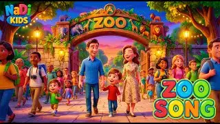 Zoo Song for Kids 🦁🎶 | Learn Zoo Animals | Fun Animal Nursery Rhyme | NaDi Kids