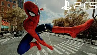 Spider-Man Remastered PS5 - Classic Suit Free Roam Gameplay (4K 60FPS Performance RT Mode)