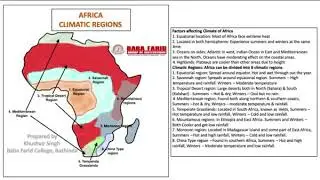 Africa Climatic Regions