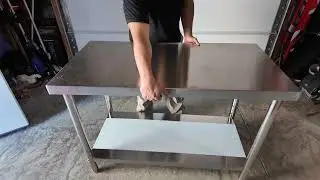 Stainless Steel Grill Table | Lightweight, Adjustable & Portable