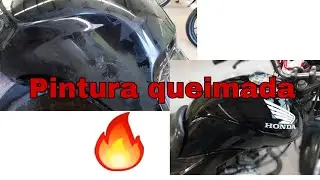 Tanque pintura queimada solução passo a passo