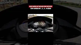 2025 Hero HF Deluxe Pro Top Speed Test || Best commuter Bike #shortsfeed #herohfdeluxe