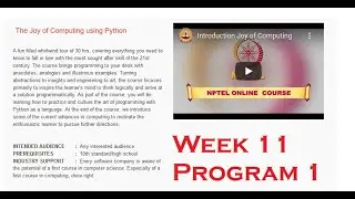 NPTEL The Joy of Computing using Python Week 11 Programming Assignment 1: Formula