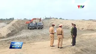 Công an huyện Thiệu Hóa tăng cường kiểm soát tải trọng từ đầu mỏ| PTTH Thanh Hóa