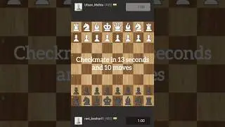 Checkmate in 13 seconds and 10 moves by only knight