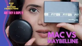 MAC STUDIO FIX POWDER FOUNDATION VS MAYBELLINE FIT ME ULTIMATTE POWDER FOUNDATION , ARE THEY A DUPE!
