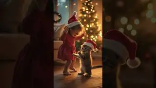 😍Jingle bells Christmas Cat Dance WhatsApp status🎄🎉❤️| #Cat #santa #christmas #animaldance