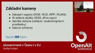 Ondřej Profant: eGovernment v Česku i v EU