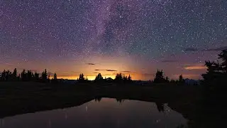 Relaxing Starry Night Sky with Aurora Borealis | Soothing Desert Night Sounds for Sleep & Relaxation