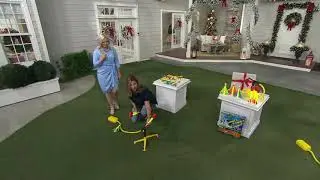 Stomp Rocket Set of 3 Stunt Planes with 3 Bonus LED Rockets on QVC