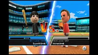 Wii Sports - Baseball - SuperMii vs Michael