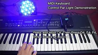 【DOREMiDi】Tutorial on using MIDI to control par lights  MIDI to DMX Box (MTD-1024)