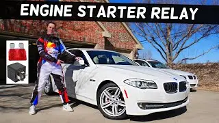 BMW F10 F11 ENGINE STARTER RELAY LOCATION BMW 528i 535i 520i 530i 550i 518d 520d 525d 530d 535d