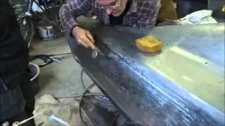 [ART ON CAR] Dodge Charger Metal Shaping - Panel Beating  Part 1