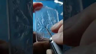 Carved out of quartz crystal #carving #gemstones #carvingarts #artist #crystals #guanyin
