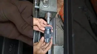 New keyless drill chuck fitting #lathe #shorts #mechanical #engineering #fyp #ytshorts #drillchuck