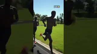 Going way under 4 min a mile pace on the last rep of workout w / 2xOlympic medalist Paul Chelimo