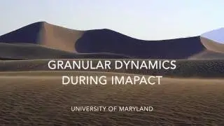 Granular Dynamics During Impact (Eric Cooper - TREND REU 2015)